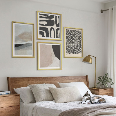 Zestaw obrazów dekoracyjnych Abstrakcyjne wzory boho dekoracje