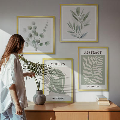 Zestaw obrazów dekoracyjnych Wzornictwo Matisse rośliny boho