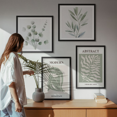 Zestaw obrazów dekoracyjnych Wzornictwo Matisse rośliny boho