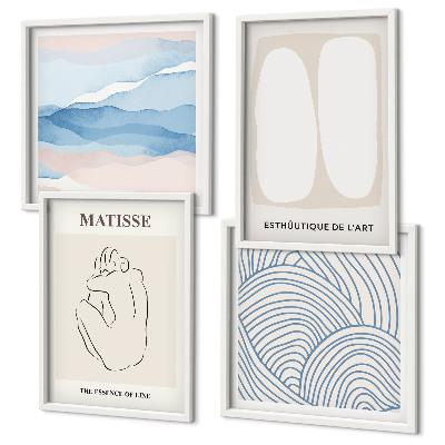 Poliptyk w ramie Abstrakcyjne formy Matisse