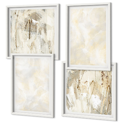 Poliptyk w ramie Jasne tekstury farby design