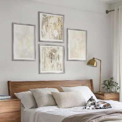 Poliptyk w ramie Jasne tekstury farby design