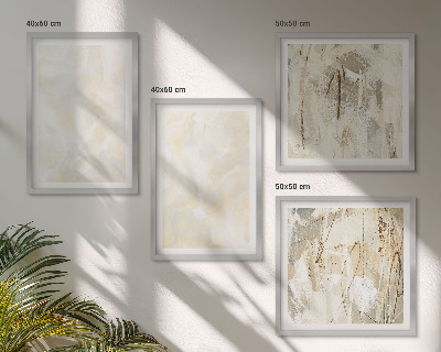 Poliptyk w ramie Jasne tekstury farby design
