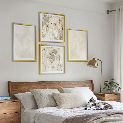 Poliptyk w ramie Jasne tekstury farby design