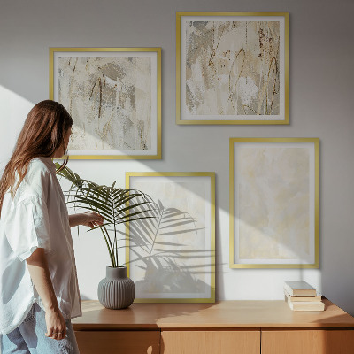 Poliptyk w ramie Jasne tekstury farby design