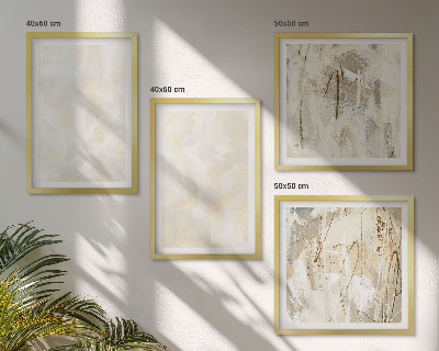 Poliptyk w ramie Jasne tekstury farby design