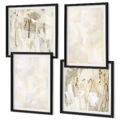 Poliptyk w ramie Jasne tekstury farby design