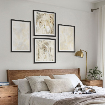 Poliptyk w ramie Jasne tekstury farby design