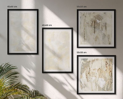 Poliptyk w ramie Jasne tekstury farby design