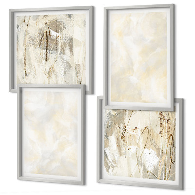 Poliptyk w ramie Jasne tekstury farby design