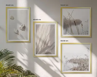 Poliptyk w ramie zbliżenie struktury w stylu boho