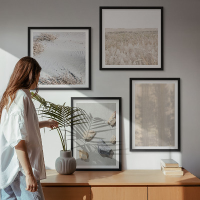 Zestaw obrazów dekoracyjnych Boho naturalne tekstury
