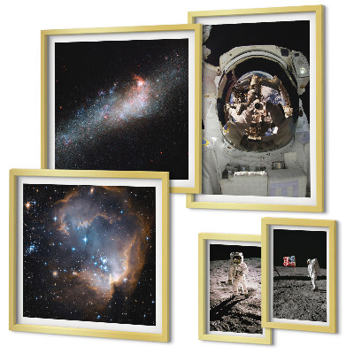 Galeria obrazów na ścianę Lądowanie astronautów Księżyc