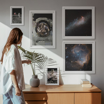 Galeria obrazów na ścianę Lądowanie astronautów Księżyc