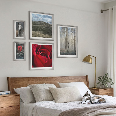 Galeria obrazów na ścianę Przyroda kwiaty różne style
