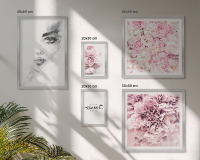 Galeria obrazów na ścianę Kwiatowy portret o domu