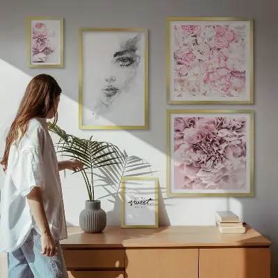 Kwiatowy portret do domu galeria obrazów na ścianę
