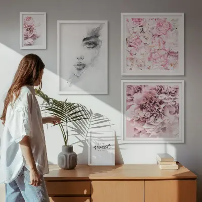 Kwiatowy portret do domu galeria obrazów na ścianę