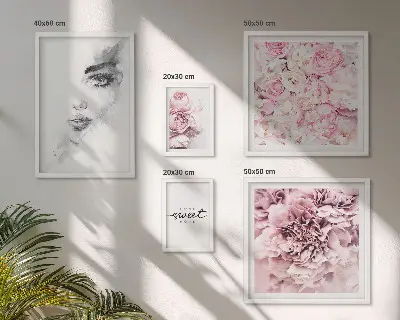 Kwiatowy portret do domu galeria obrazów na ścianę