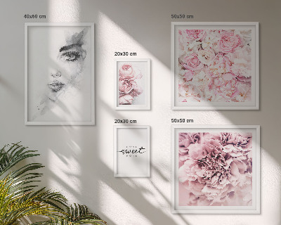 Galeria obrazów na ścianę Kwiatowy portret o domu