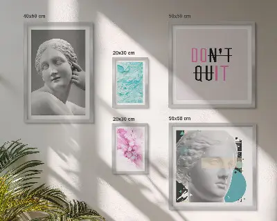 Zestaw obrazów w ramie do galerii ściennej stylowe dekoracje w stylu klasycznym i nowoczesnym