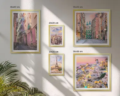 Galeria obrazów na ścianę Urokliwe miasta w Europie