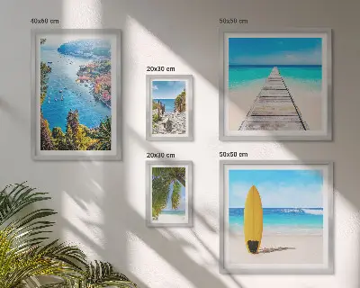 Galeria obrazów na ścianę z motywem krajobrazów nadmorskich plaż