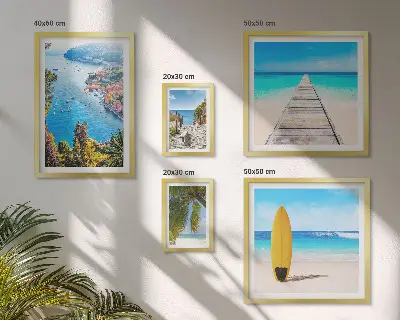 Galeria obrazów na ścianę z motywem krajobrazów nadmorskich plaż