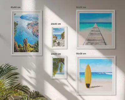 Galeria obrazów na ścianę z motywem krajobrazów nadmorskich plaż