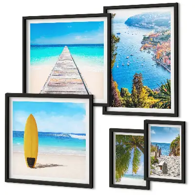 Galeria obrazów na ścianę z motywem krajobrazów nadmorskich plaż