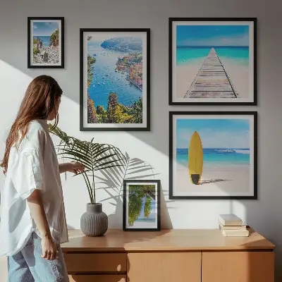 Galeria obrazów na ścianę z motywem krajobrazów nadmorskich plaż