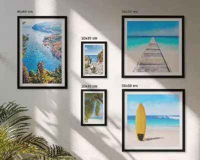 Galeria obrazów na ścianę z motywem krajobrazów nadmorskich plaż