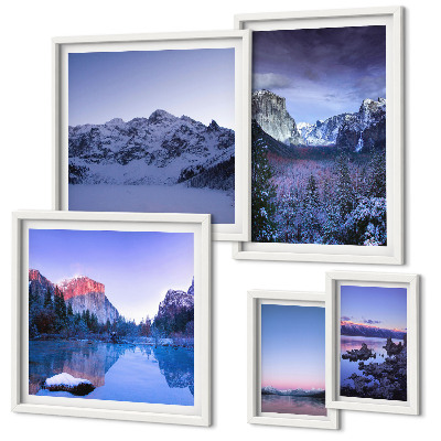 Galeria obrazów na ścianę Górskie jeziora lasy krajobrazy