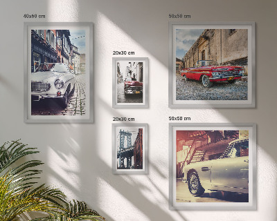 Zestaw obrazów w ramie do galerii ściennej Stylowe klasyki w mieście