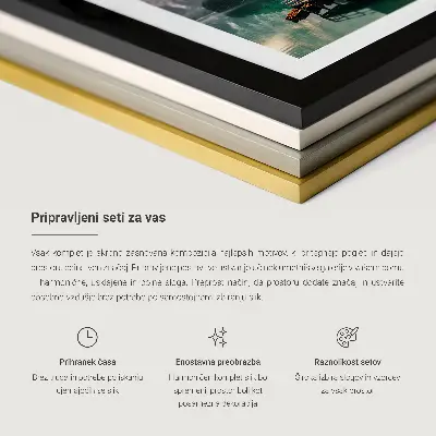 Zestaw obrazów dekoracja ścienna z motywem krajobrazów przedstawiających mosty w USA