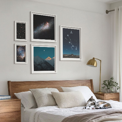 Galeria obrazów na ścianę Kosmiczne pejzaże gwiazd nocą