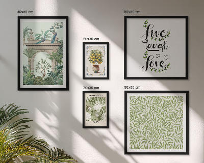 Galeria obrazów na ścianę Roślinne motywy boho akcenty