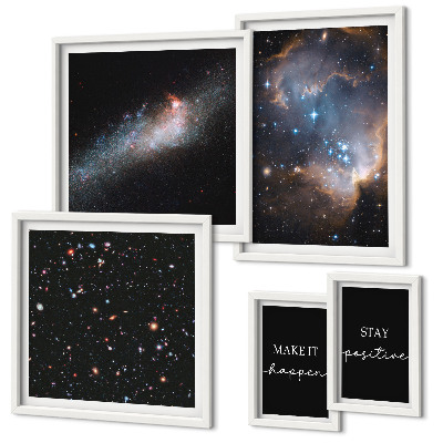 Galeria obrazów na ścianę Kosmiczne inspiracje motywacja