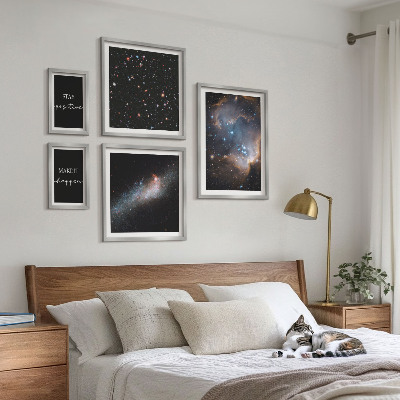 Galeria obrazów na ścianę Kosmiczne inspiracje motywacja