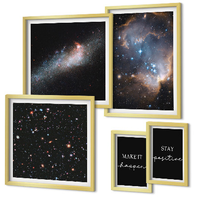 Galeria obrazów na ścianę Kosmiczne inspiracje motywacja