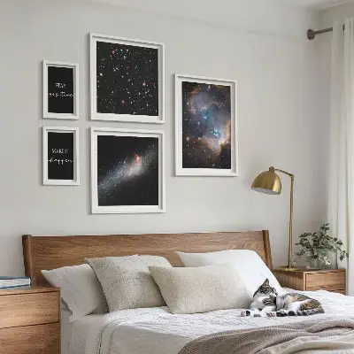 Galeria obrazów na ścianę z motywacją kosmiczne inspiracje