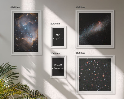 Galeria obrazów na ścianę Kosmiczne inspiracje motywacja