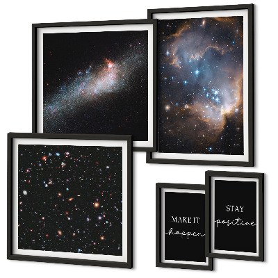 Galeria obrazów na ścianę Kosmiczne inspiracje motywacja