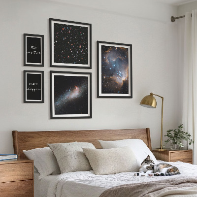 Galeria obrazów na ścianę Kosmiczne inspiracje motywacja