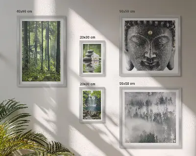 Galeria obrazów na ścianę z relaksującymi motywami natury zen