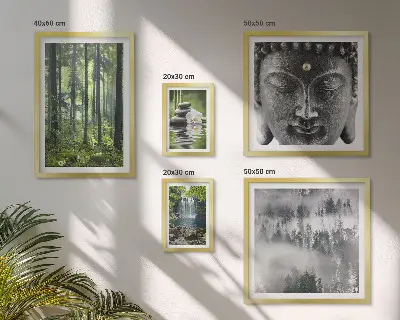 Galeria obrazów na ścianę z relaksującymi motywami natury zen