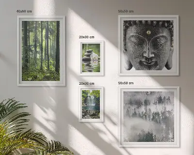 Galeria obrazów na ścianę z relaksującymi motywami natury zen