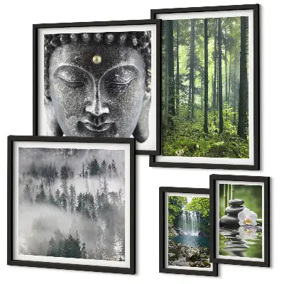 Galeria obrazów na ścianę z relaksującymi motywami natury zen