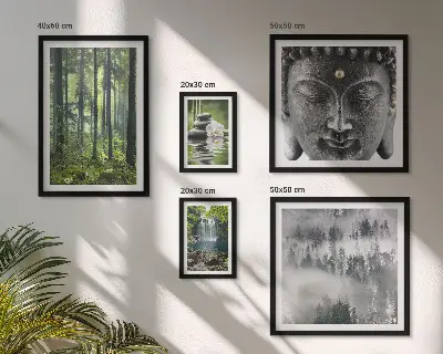 Galeria obrazów na ścianę z relaksującymi motywami natury zen