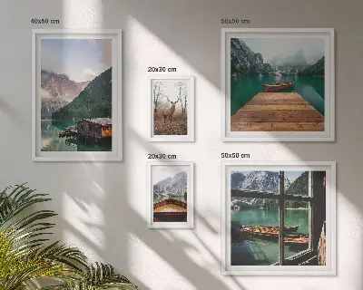 Galeria obrazów na ścianę Krajobrazy gór z jeziorami